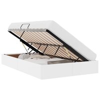 Opslag bed met matras Puur Wit 120 x 200 cm Kunstleer 3