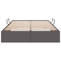 Opslag bed met matras met opslag Grijs 120 x 200 cm Kunstleer 7