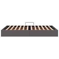 Opslag bed met matras met opslag Grijs 120 x 200 cm Kunstleer 8