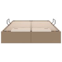 Opslag bed met matras Cappuccino 120 x 200 cm Kunstleer 7