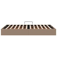 Opslag bed met matras Cappuccino 120 x 200 cm Kunstleer 8