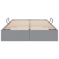 Opslag bed met matras met opslag Lichtgrijs 120 x 200 cm Stof 7