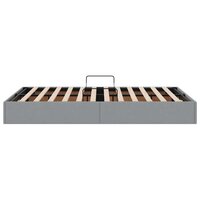 Opslag bed met matras met opslag Lichtgrijs 120 x 200 cm Stof 8