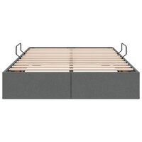 Opslag bed met matras met opslag Donkergrijs 120 x 200 cm Stof 7