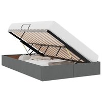 Opslag bed met matras met opslag Donkergrijs 120 x 200 cm Stof 3