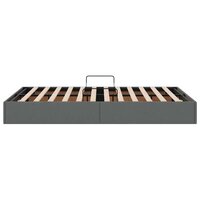 Opslag bed met matras met opslag Donkergrijs 120 x 200 cm Stof 8