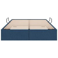 Opslag bed met matras met hoofdeinde Blauw 120 x 200 cm Stof 7