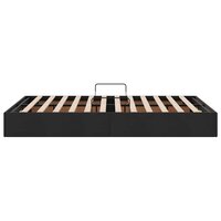 Opslag bed met matras met hoofdeinde Zwart 120 x 200 cm Fluweel 8