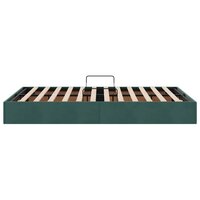 Opslag bed met matras Donkergroen 120 x 200 cm Fluweel 8