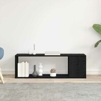 Tv-meubelset Wandgemonteerd Zwart 100 x 24 x 63 cm Bewerkt hout 4
