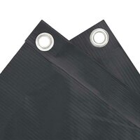 Balkonscherm 300x90 cm PVC antracietkleurig 4