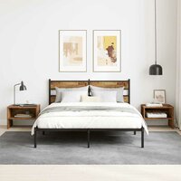 Nachtkastje Oud hout 40 x 40 x 30 cm Bewerkt hout 4