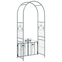 Tuin Boog Effen Zwart 102 x 50 x 218 cm 8