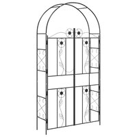 Tuin Boog Effen Zwart 2