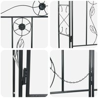 Tuin Boog Effen Zwart 9