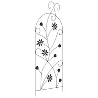 Tuinhek 3 stuks Zwart 112 x 40 cm Staal 5