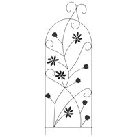 Tuinhek 3 stuks Zwart 112 x 40 cm Staal 6