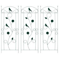 Tuinhek 3 pcs Groen 112 x 40 cm Staal 2