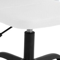 Kantoorstoel verstelbare hoogte mesh stof wit 7