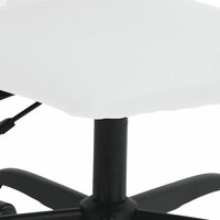 Kantoorstoel verstelbare hoogte mesh en kunstleer wit 7