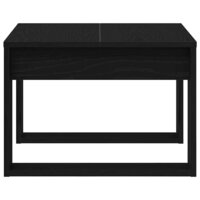 Salontafel Zwart Eiken 50 x 50 x 35 cm Bewerkt hout 7