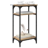 Bijzettafel Artisan Eiken 40 x 30 x 75 cm Bewerkt hout 3