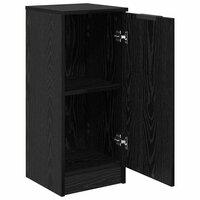 Dressoir Zwart Eiken 30 x 30 x 70 cm Bewerkt hout 5
