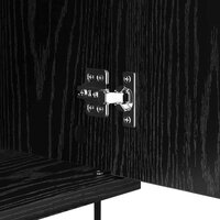 Dressoir met lade Zwart eiken 35 x 40 x 70 cm Bewerkt hout 9