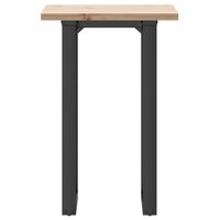 Eettafel O-frame 50x50x75,5 cm massief grenenhout en staal 4