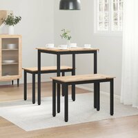 Eettafel Naturel 60 x 60 x 75 cm Massief grenenhout 4