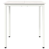 Eettafel Wit 70 x 70 x 75 cm Massief grenenhout 5