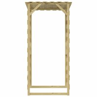 Pergola met dak 100x90x200 cm ge&iuml;mpregneerd grenenhout 5