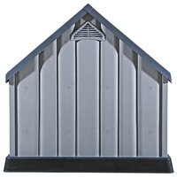 Hondenhok 92x87x91 cm kunststof grijs 6