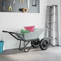 Vervanging voor kruiwagenlade Zilver 88 x 60 x 32 cm Staal 4