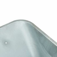 Vervanging voor kruiwagenlade Zilver 88 x 60 x 32 cm Staal 9