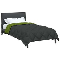 Winter Dekbed Groen en Antraciet 200 x 155 cm Microfiber 3