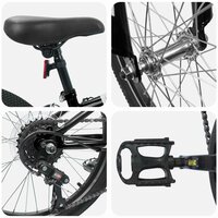 Mountainbike 20 Inch 6-Speed voor 5-8 jaar oud Zwart 4