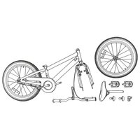 Mountainbike 20 Inch 6-Speed voor 5-8 jaar oud Zwart 8