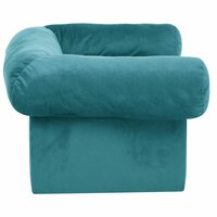 Hondenbank met opslag Turquoise 75 x 50 x 38cm Pluche 5