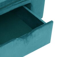 Hondenbank met opslag Turquoise 75 x 50 x 38cm Pluche 7