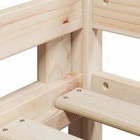 Halfhoogslaper met ladder en bedhuis grenenhout 90x190 cm 9