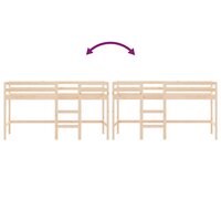 Kinderhoogslaper met ladder 90x190 cm massief grenenhout 8