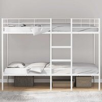 Stapelbed zonder matras 107x203 cm staal wit 3