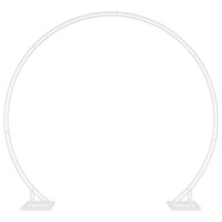 Trouwrand Wit 220 x 45 x 200 cm Staal 2