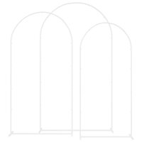 Trouwrand 3 pcs Wit Staal 2