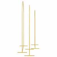 Trouwrand 3 pcs Goud Staal 6