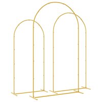 Trouwrand 3 pcs Goud Staal 7