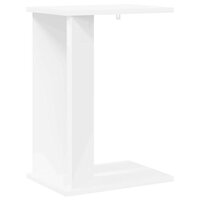 Bijzettafel Wit 35 x 25 x 50 cm Bewerkt hout 2