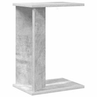 Bijzettafel Beton Grijs 35 x 25 x 50 cm Bewerkt hout 2