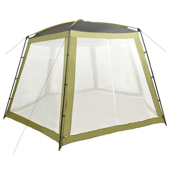 Zwembadtent 500x433x250 cm stof groen